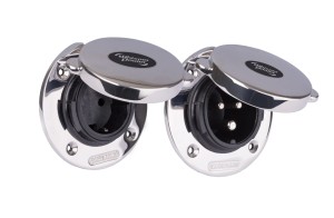 WP-Shore Inlet 32A, Stainless steel with cover