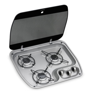 DOMETIC HBG 3445, Kuchenka 3-palnikowa, szklna pokrywa