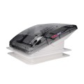 MaxxAir MaxxFan Deluxe 12V wentylator dachowy, Crystal/Tint/Przezroczysty