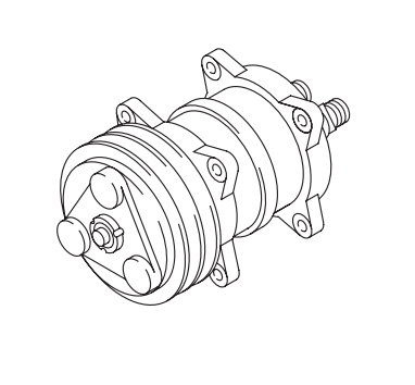 Compressor TM16HD horiz. 12V