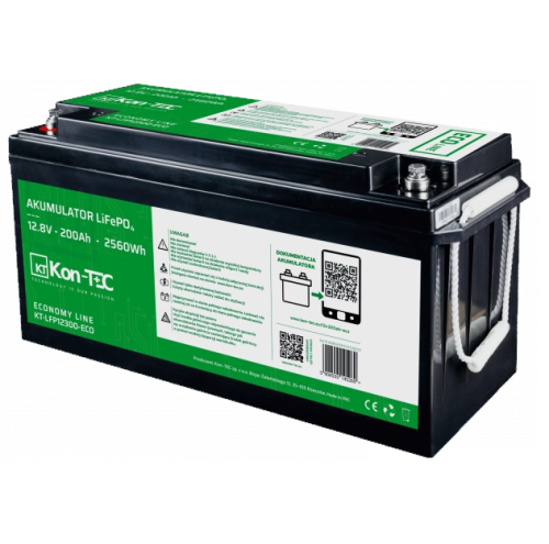 Akumulator ECO LiFePO4 12V (12,8V) 200Ah Kon-TEC