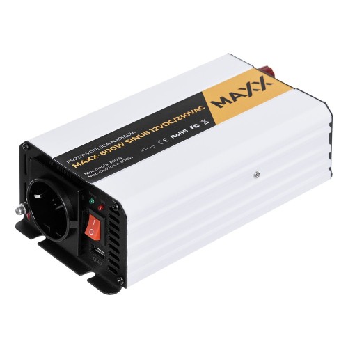 4SUN Przetwornica napięcia MAXX 600W Sinus 12VDC/230VAC