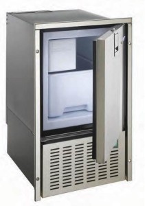 Indel Webasto Marine Kostkarka do lodu, ICE MAKER "WHITE ICE" INOX 230V/50Hz  WITH 3-SIDE FM INOX FRAME NO PRED. WK