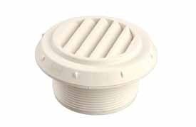 Air-outlet D60 45 degrees, white, bag