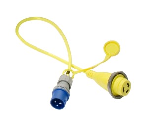 Shore power cable, with molded plug, 25m / 25A - storage bag included