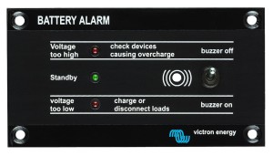 Victron Battery Alarm GX, panel alarmowy