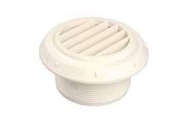 Air-outlet D60 90 degrees, white, bag
